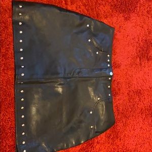Real Leather Skirt